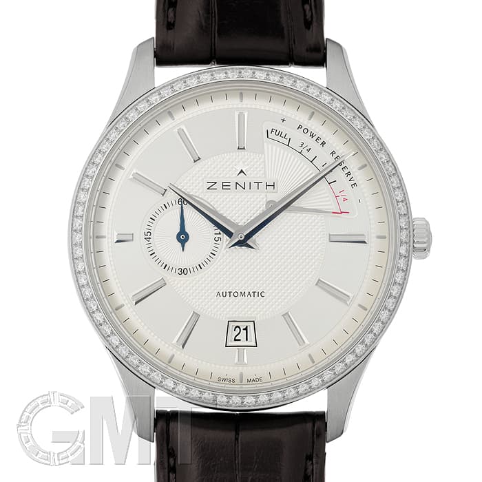 中古)ZENITH ゼニス キャプテン パワーリザーブ ベゼルダイヤ 16.2120