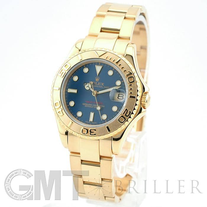 ロビー商品 中古)ROLEX ロレックス ヨットマスター ボーイズ 35mm 68628 ブルー