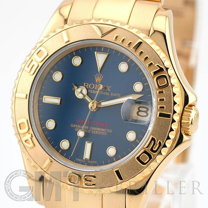 Rページ 中古)ROLEX ロレックス ヨットマスター ボーイズ 35mm 68628 ブルー