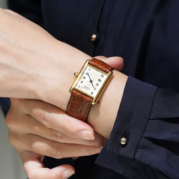 中古)CARTIER カルティエ タンク マストタンク ヴェルメイユ