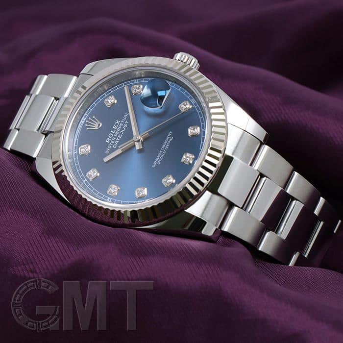 中古)ROLEX ロレックス デイトジャスト 41 126334G ブルー 10P