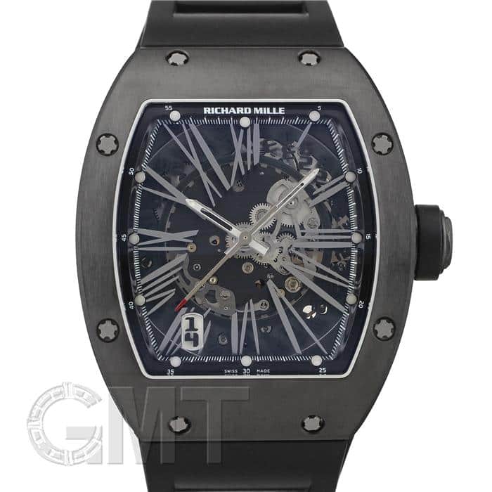 未使用品　リシャールミル　チタン Dバックル 新品] リシャール・ミル RM055.CA スケルトン ブラック チタン