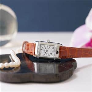 JAEGER LECOULTRE ジャガー・ルクルト レベルソ レディー ダイヤモンド クォーツ Q2658430 レザーストラップ メイン