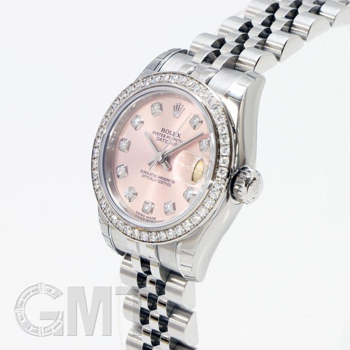 新品)ROLEX ロレックス デイトジャスト 179384G ベゼルダイヤ ピンク