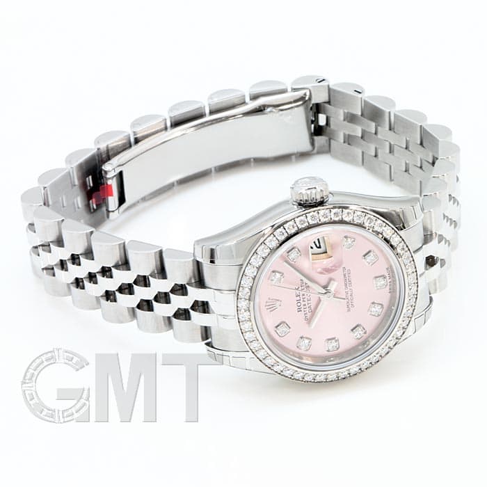 新品)ROLEX ロレックス デイトジャスト 179384G ベゼルダイヤ ピンク