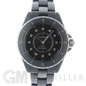 年末SALE正規品CHANEL J12 33ミリ12Pダイヤ黒セラミック J12 ダイヤモンドベゼル キャリバー 12.2, 33mm - ブラック