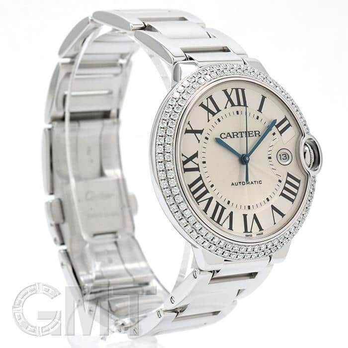 中古)CARTIER カルティエ バロンブルー LM WE9009Z3 ベゼルダイヤ