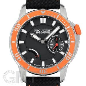 PEQUIGNET MANUFACTURE ペキニエ マニュファクチュール ロワイヤル300 ブラック/オレンジベゼル  9050343/39 メイン