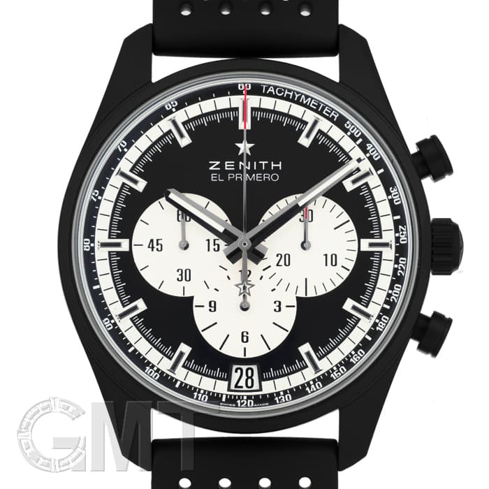 新品)ZENITH ゼニス クロノマスター ブラック 42mm ラバー 24.2041.400