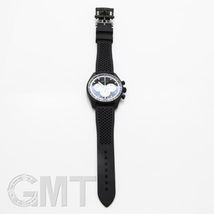 新品)ZENITH ゼニス クロノマスター ブラック 42mm ラバー 24.2041.400