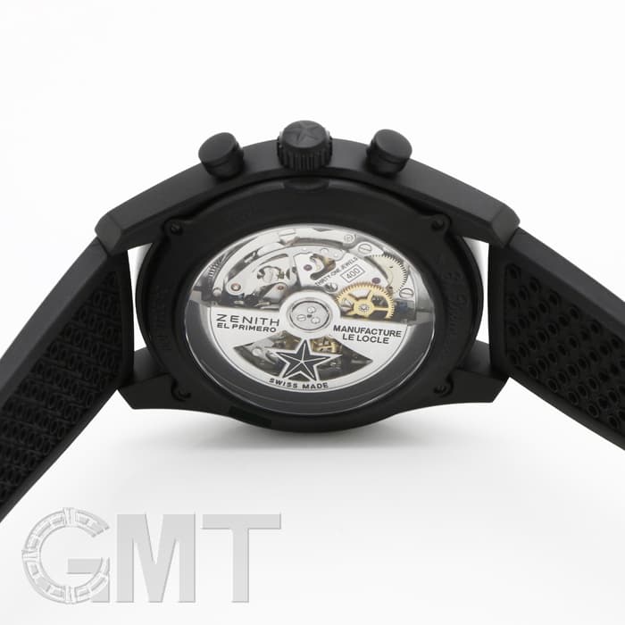 新品)ZENITH ゼニス クロノマスター ブラック 42mm ラバー 24.2041.400