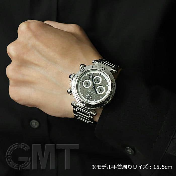 中古)CARTIER カルティエ パシャ ドゥカルティエ クロノグラフ ...