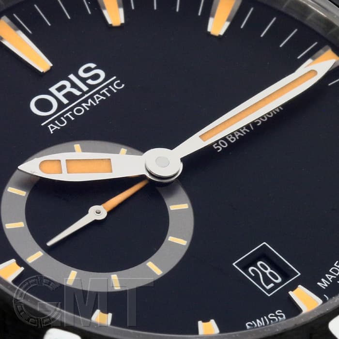 新品)ORIS オリス アクイス スモールセコンド デイト ブラック