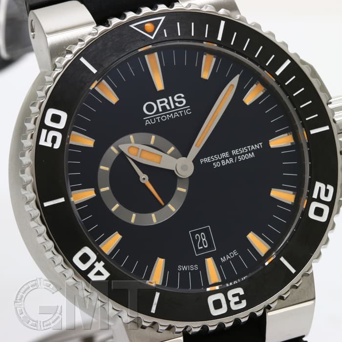 新品)ORIS オリス アクイス スモールセコンド デイト ブラック