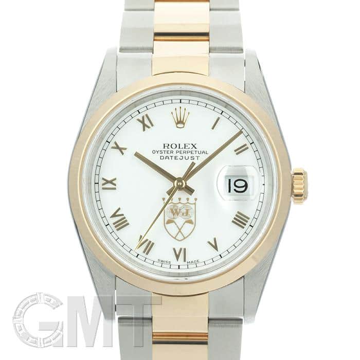 ハンドメイドの腕時計 中古)ROLEX ロレックス デイトジャスト 36mm 16203 ホワイトローマ