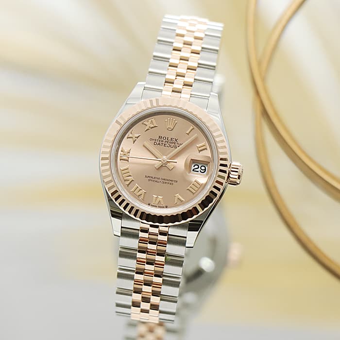 未使用)ROLEX ロレックス デイトジャスト 28 279171 ロゼ ローマ
