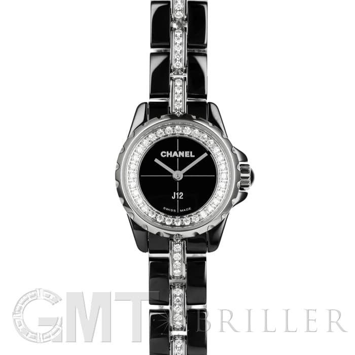 新品)CHANEL シャネル J12 XS ブラック 19mm ブレスダイヤ H5236（商品