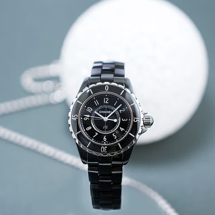 中古)CHANEL シャネル J12 H0682 ブラック セラミック 33mm