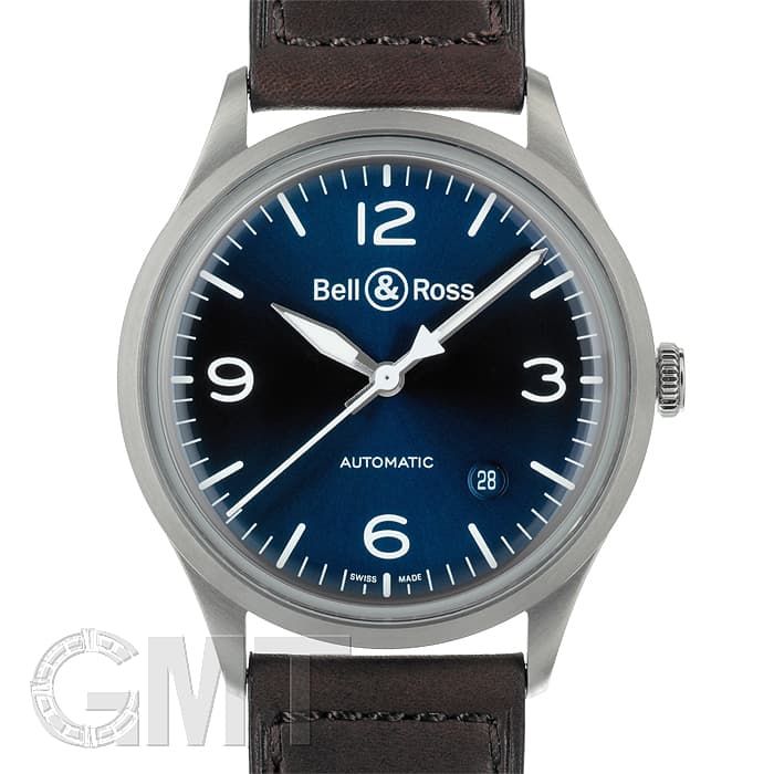 新品)BELL & ROSS ベル&ロス BR V192-BLU-ST/SCA ヴィンテージ ブルー