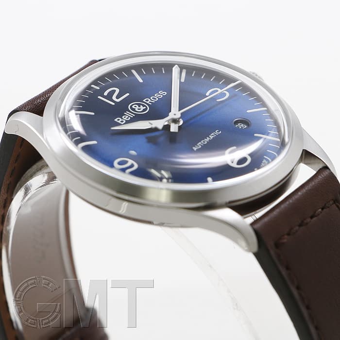 新品)BELL & ROSS ベル&ロス BR V192-BLU-ST/SCA ヴィンテージ ブルー