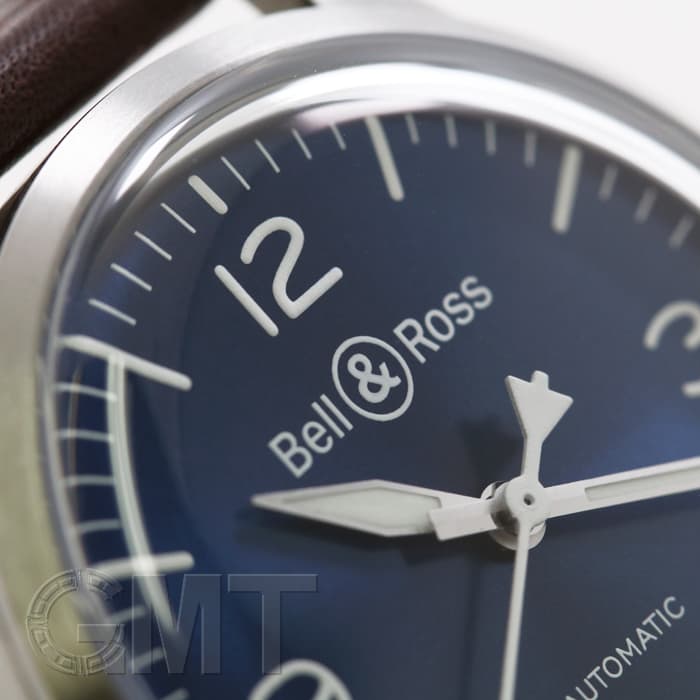 新品)BELL & ROSS ベル&ロス BR V192-BLU-ST/SCA ヴィンテージ ブルー