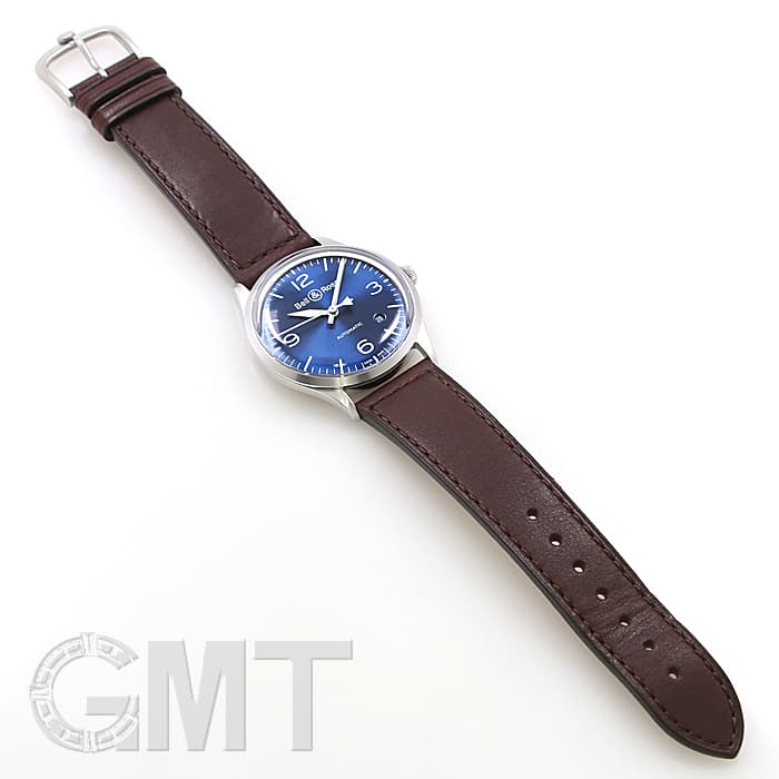 新品)BELL & ROSS ベル&ロス BR V192-BLU-ST/SCA ヴィンテージ ブルー
