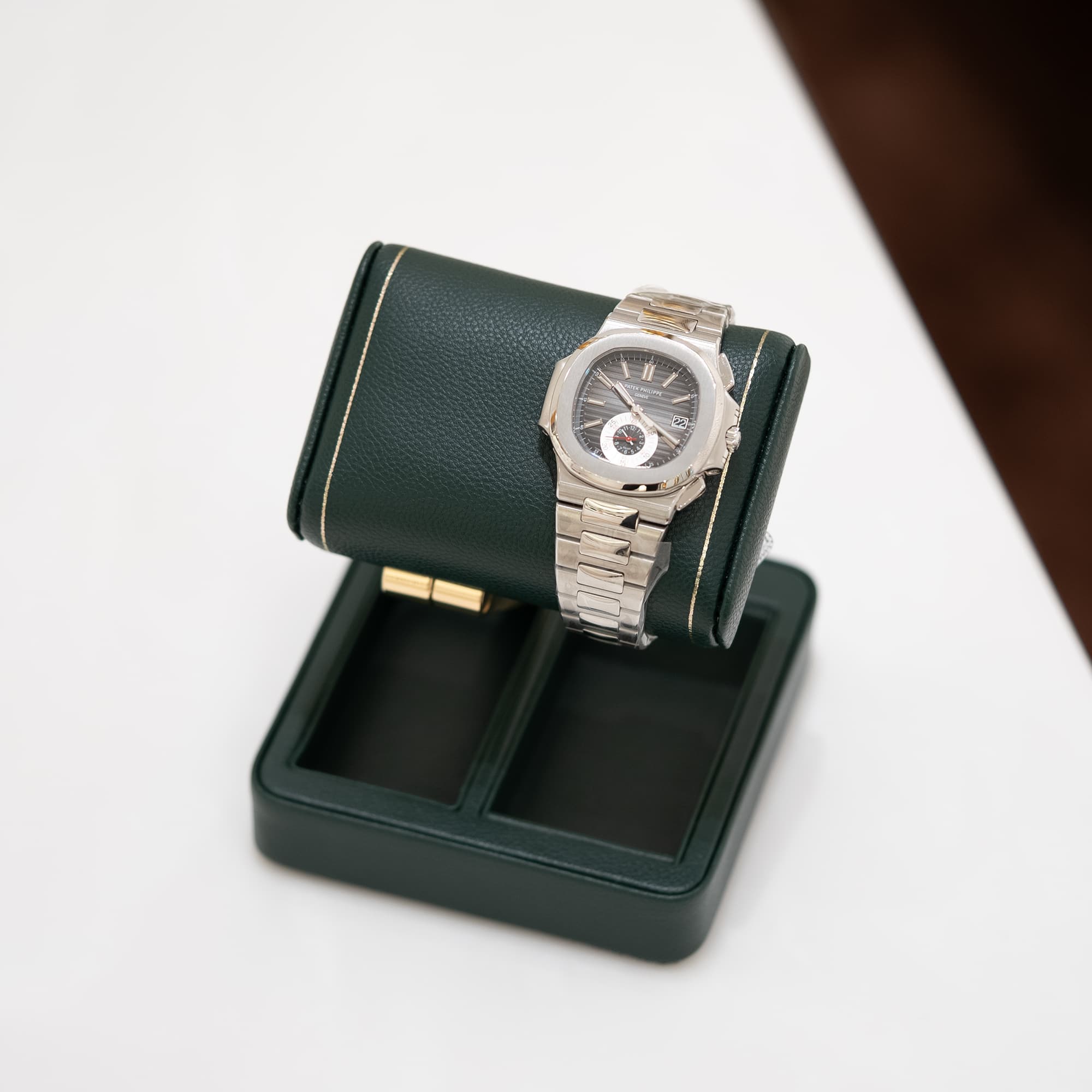 新品)WOLF ウルフ ウォッチスタンド BRITISH RACING グリーン 485441