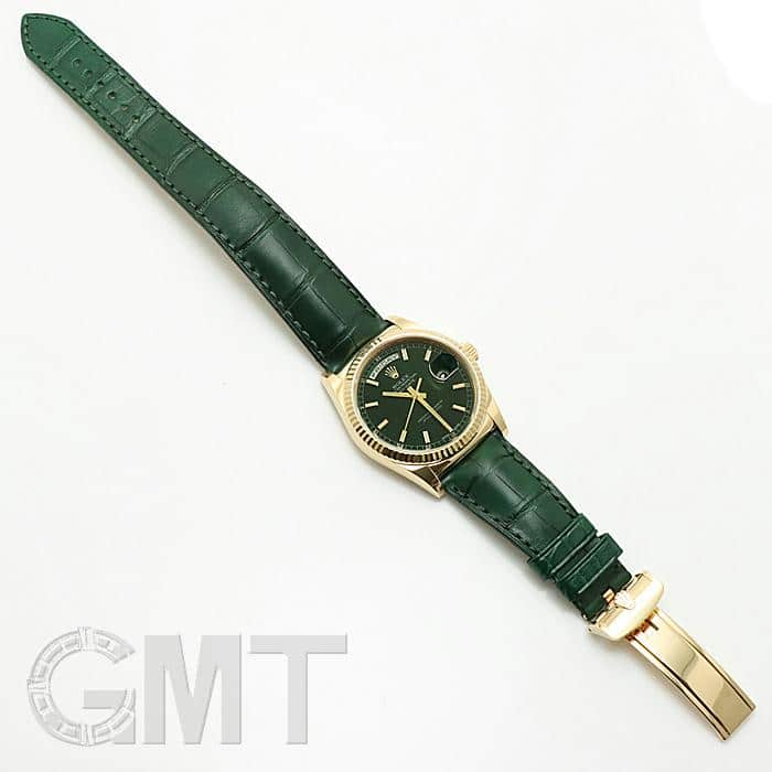 中古)ROLEX ロレックス デイデイト 118138 グリーン（商品ID