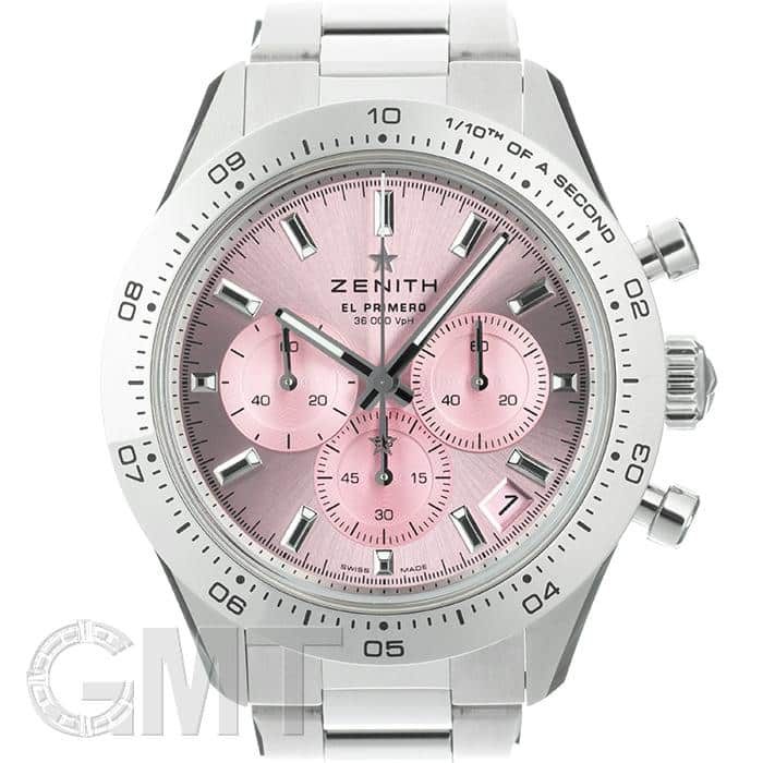 中古)ZENITH ゼニス クロノマスター スポーツ ピンク 03.3109.3600/18