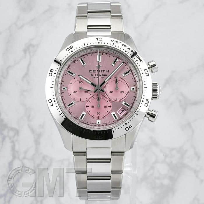 中古)ZENITH ゼニス クロノマスター スポーツ ピンク 03.3109.3600/18