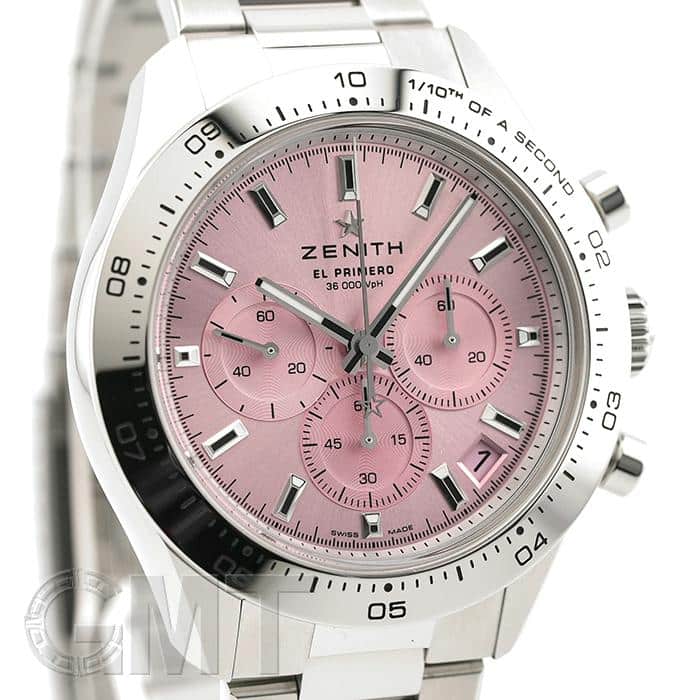 中古)ZENITH ゼニス クロノマスター スポーツ ピンク 03.3109.3600/18