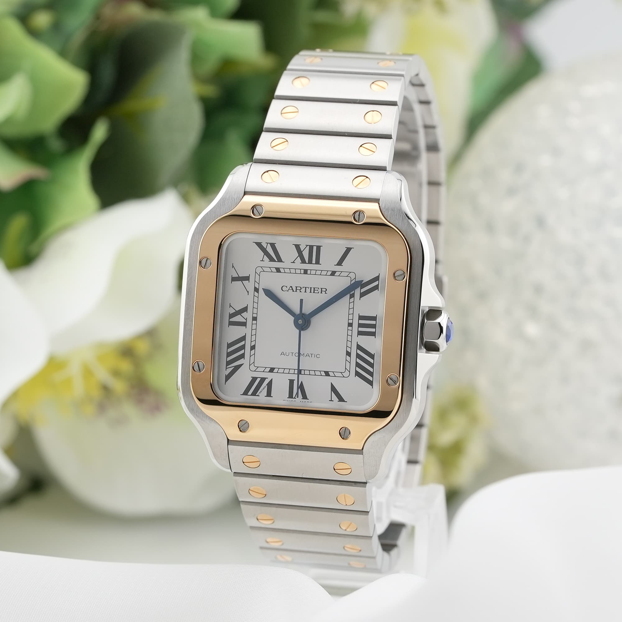 中古)CARTIER カルティエ サントス ドゥ カルティエ MM W2SA0016（商品