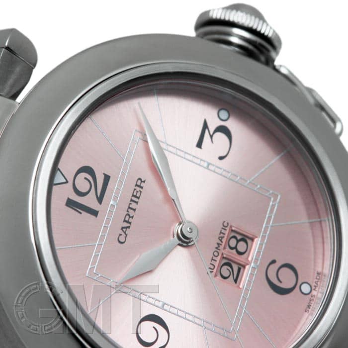 中古)CARTIER カルティエ パシャC ビッグデイト ピンク W31058M7（商品