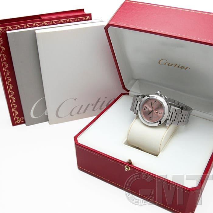 中古)CARTIER カルティエ パシャC ビッグデイト ピンク W31058M7（商品