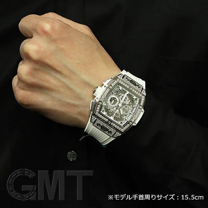新品)HUBLOT ウブロ スピリット オブ ビッグバン ホワイト パヴェ 642