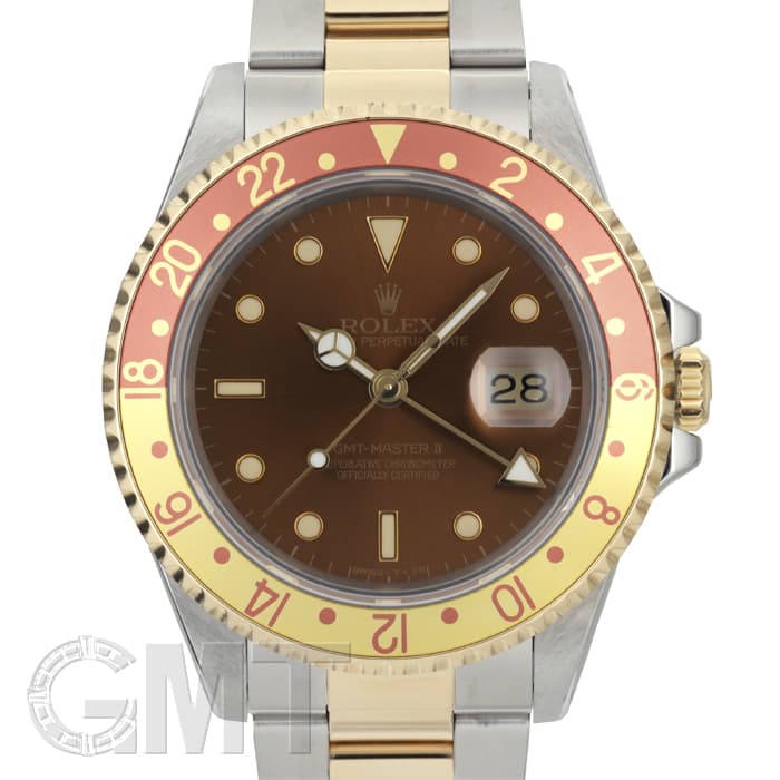 中古)ROLEX ロレックス GMTマスター II 16713 ブラウン ゴールド