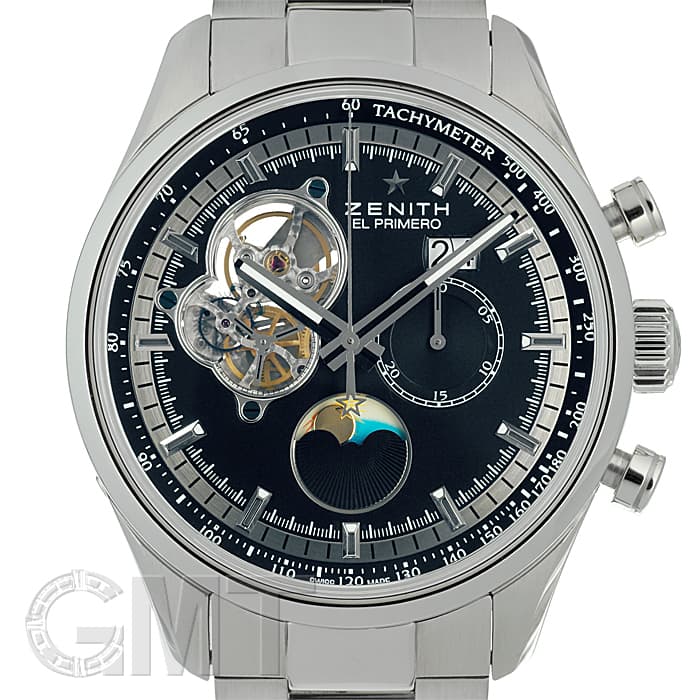 中古)ZENITH ゼニス エル・プリメロ クロノマスター オープン ムーン 