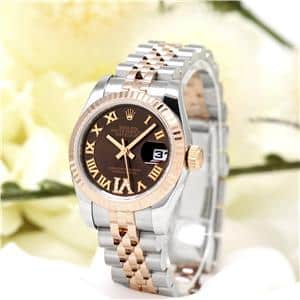 中古)ROLEX ロレックス デイトジャスト 26 179171 チョコレート VI