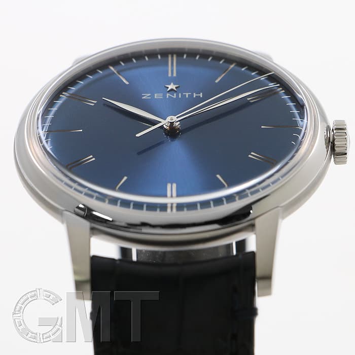 ゼン 中古)ZENITH ゼニス エリート 6150 03.2272.6150/51.C700 ブルー（商品