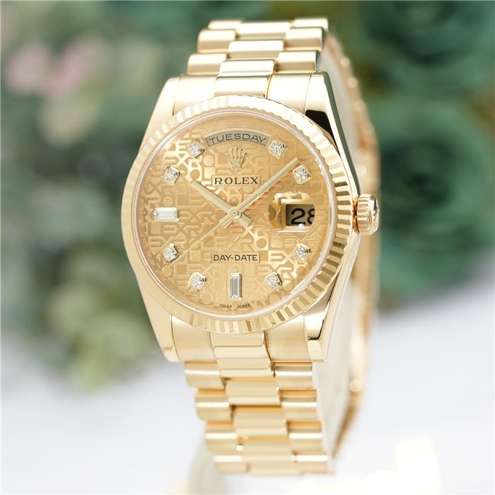中古)ROLEX ロレックス デイデイト 118238A シャンパンコンピューター