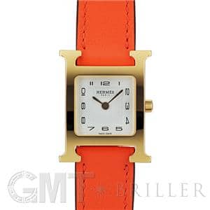 HERMES エルメス Hウォッチ HH1.201.131/WOR 036736WW00 Hウォッチ ゴールドプレーテッド オレンジ メイン