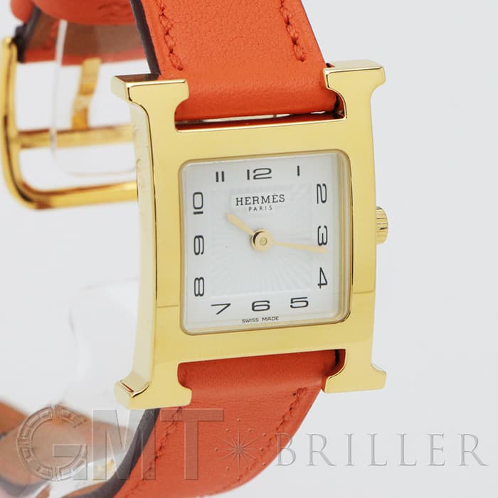 【HERMES 】Hウォッチ HH1.201 ゴールド/ブラウン HERMES 】Hウォッチ HH1.201 ゴールド/ブラウン AランクHウォッチ/HH1