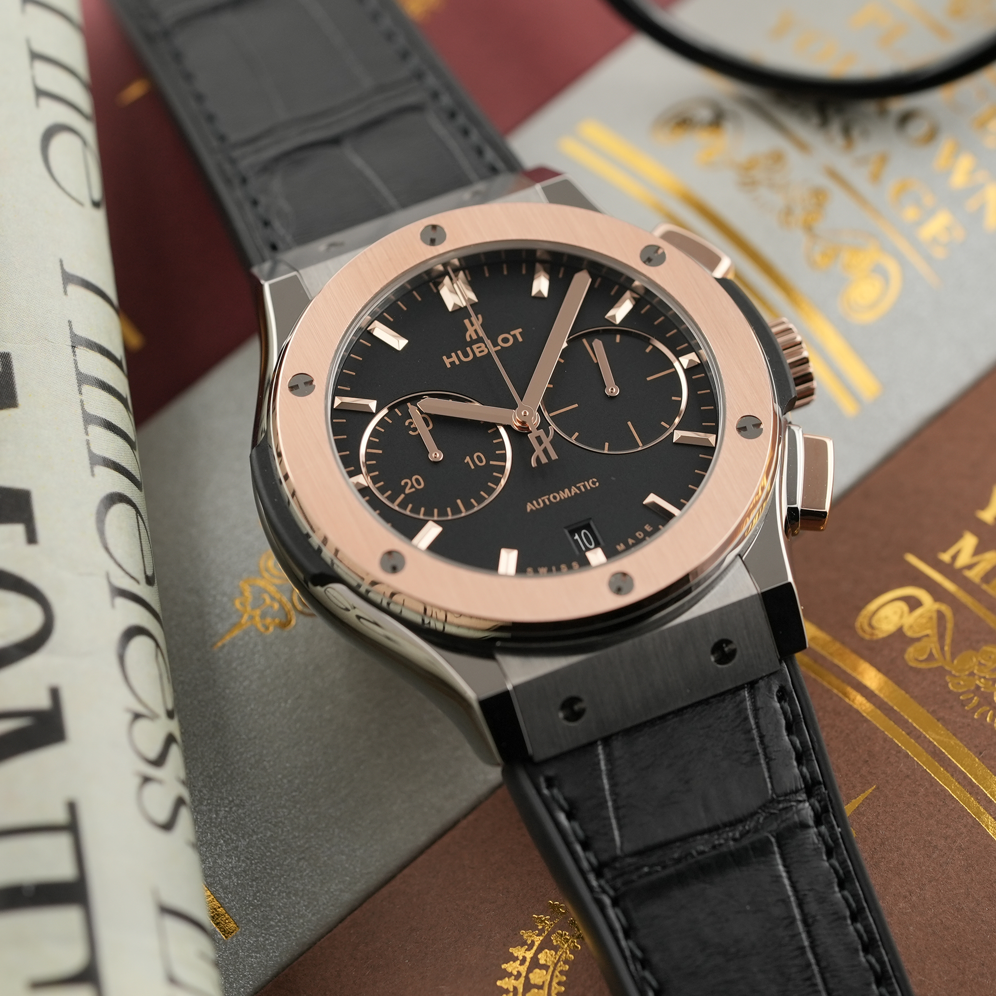 未使用)HUBLOT ウブロ クラシック フュージョン クロノグラフ 
