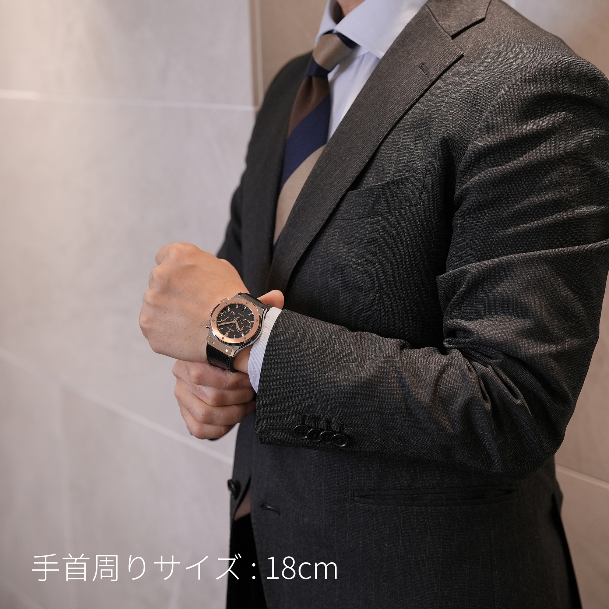 中古)HUBLOT ウブロ クラシック フュージョン クロノグラフ チタニウム