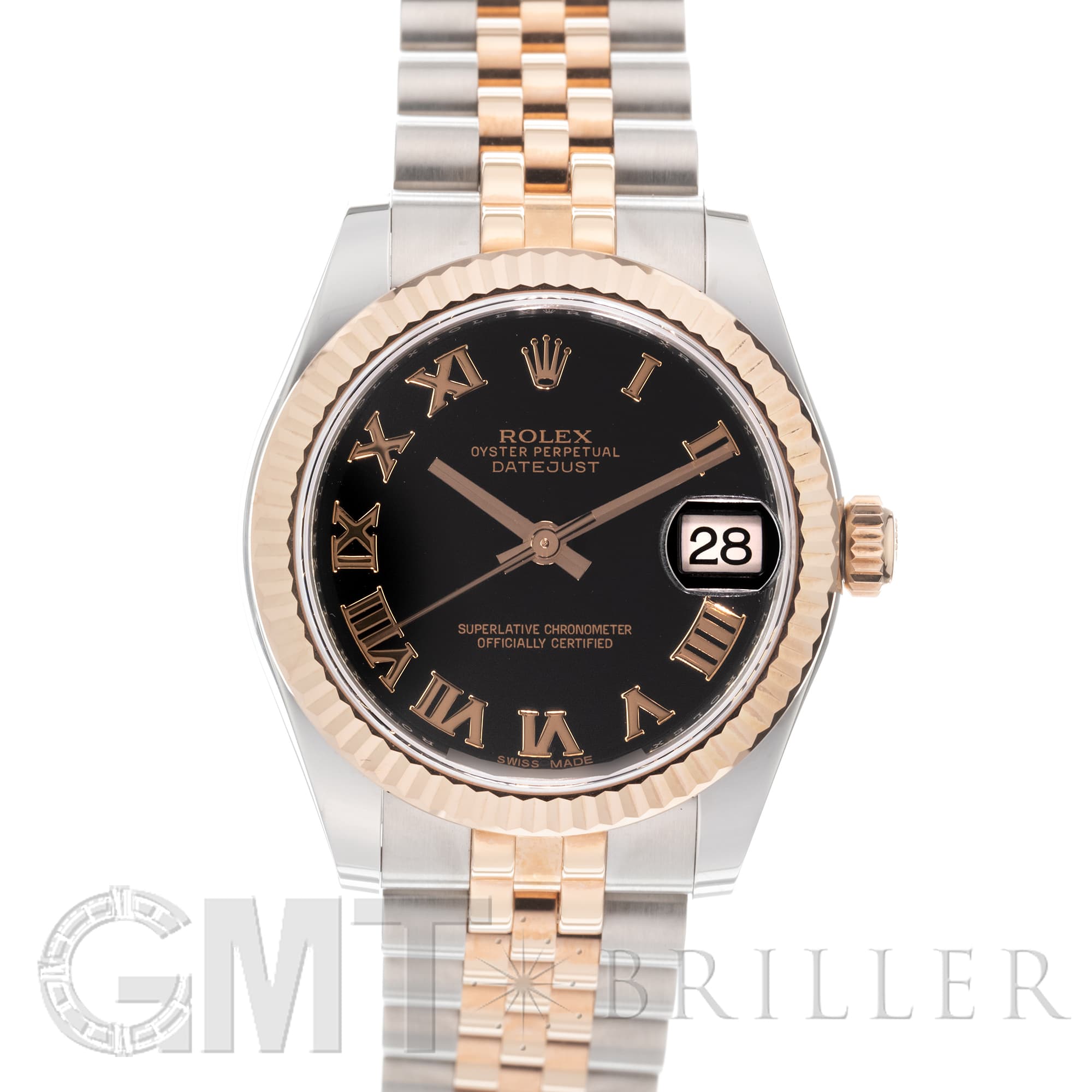 新品)ROLEX ロレックス デイトジャスト 178271 ブラック ローマ