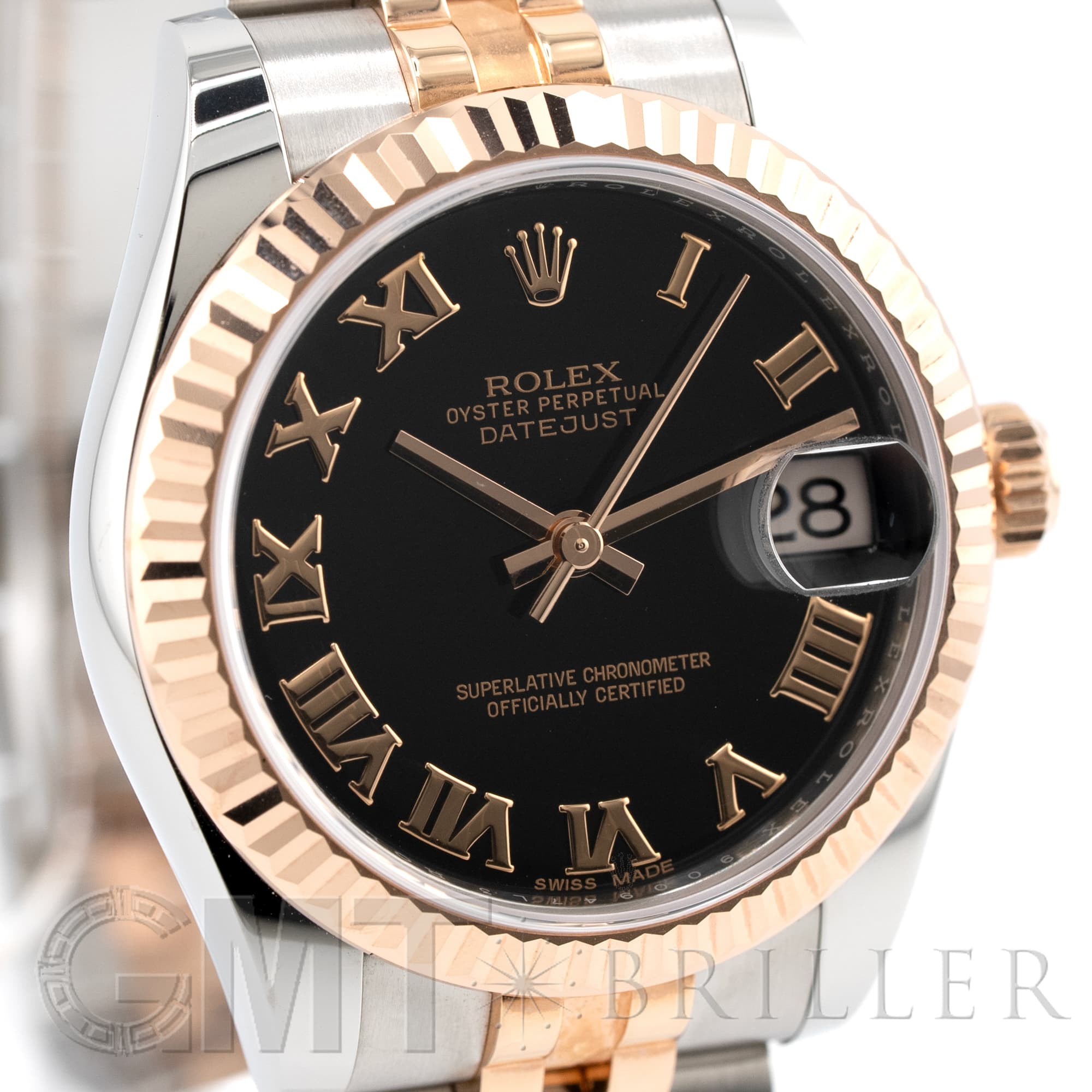 新品)ROLEX ロレックス デイトジャスト 178271 ブラック ローマ