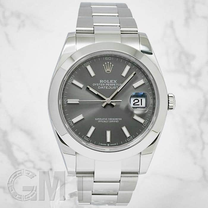 ROLEX　デイトジャスト４１　オイスターブレス　ステンレス７２６１０ ロレックス デイトジャスト41 シルバー オイスターブレス 126300