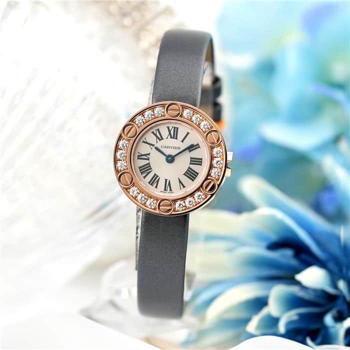 カルティエ ラブウォッチ SM WE800631 中古)CARTIER カルティエ ラブ ウォッチ 23mm WE800631 ピンク