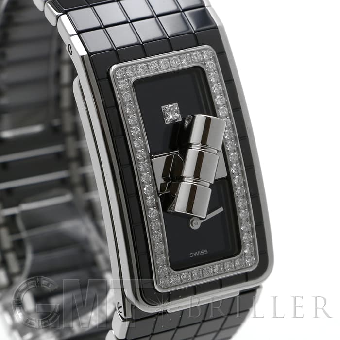 CHANEL シャネル 1Pダイヤ ダイヤベゼル クオーツ コード ココ H5148 腕時計 セラミック/ステンレススチール ブラック【中古】 レディース 800000099383000-11_1000x.jpg?v
