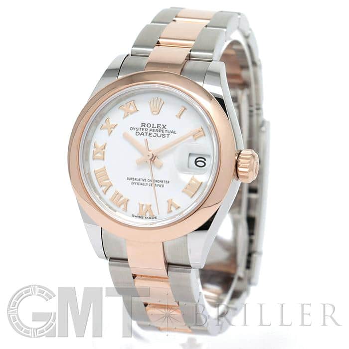未使用)ROLEX ロレックス デイトジャスト 28 279161 ホワイト ローマ